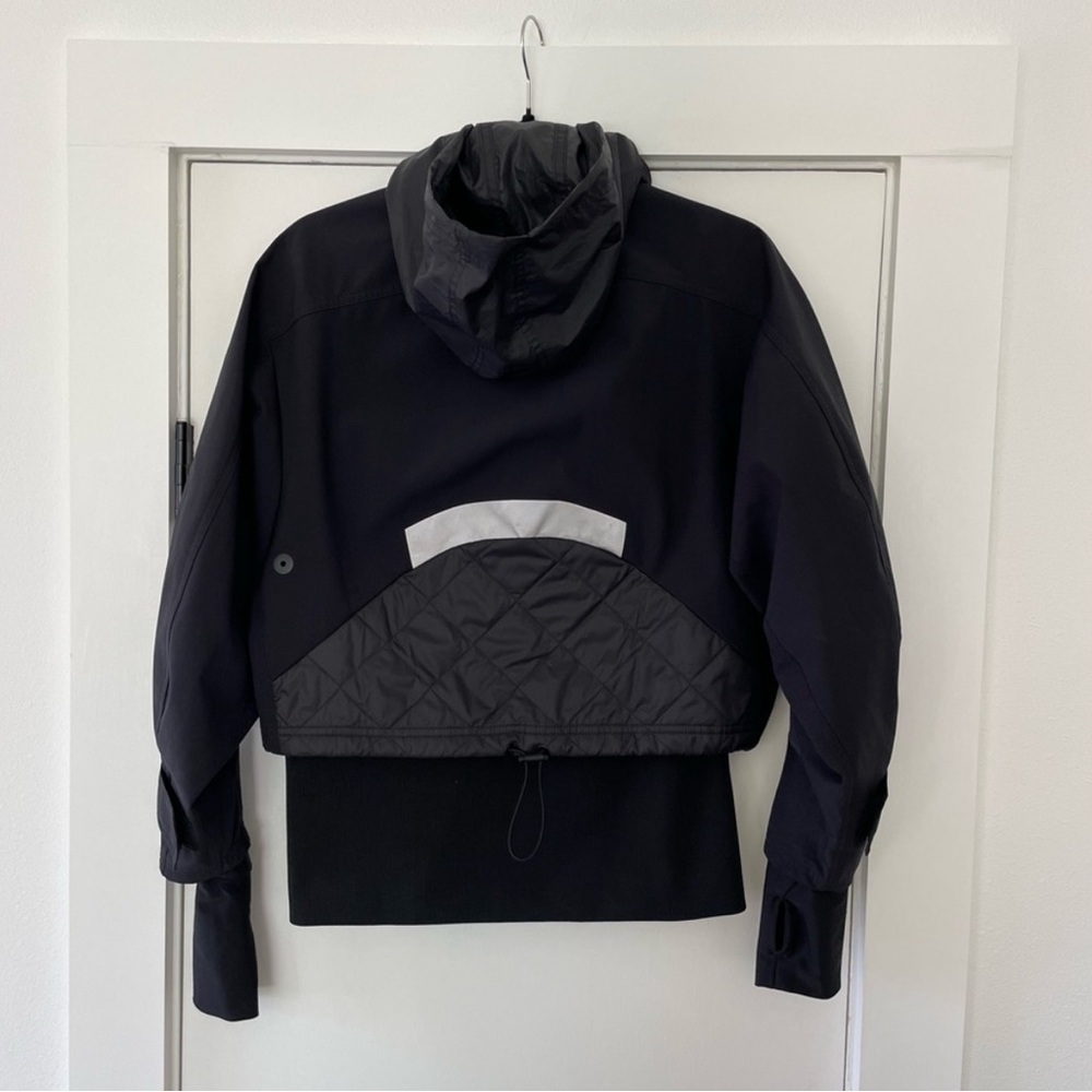 Stella McCartney x Adidas Bomber Jacket, Black, Small with Zipper Pockets. - Picture 2 of 6